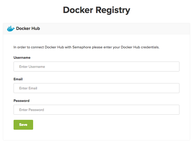 Docker Hub Setup on Semaphore