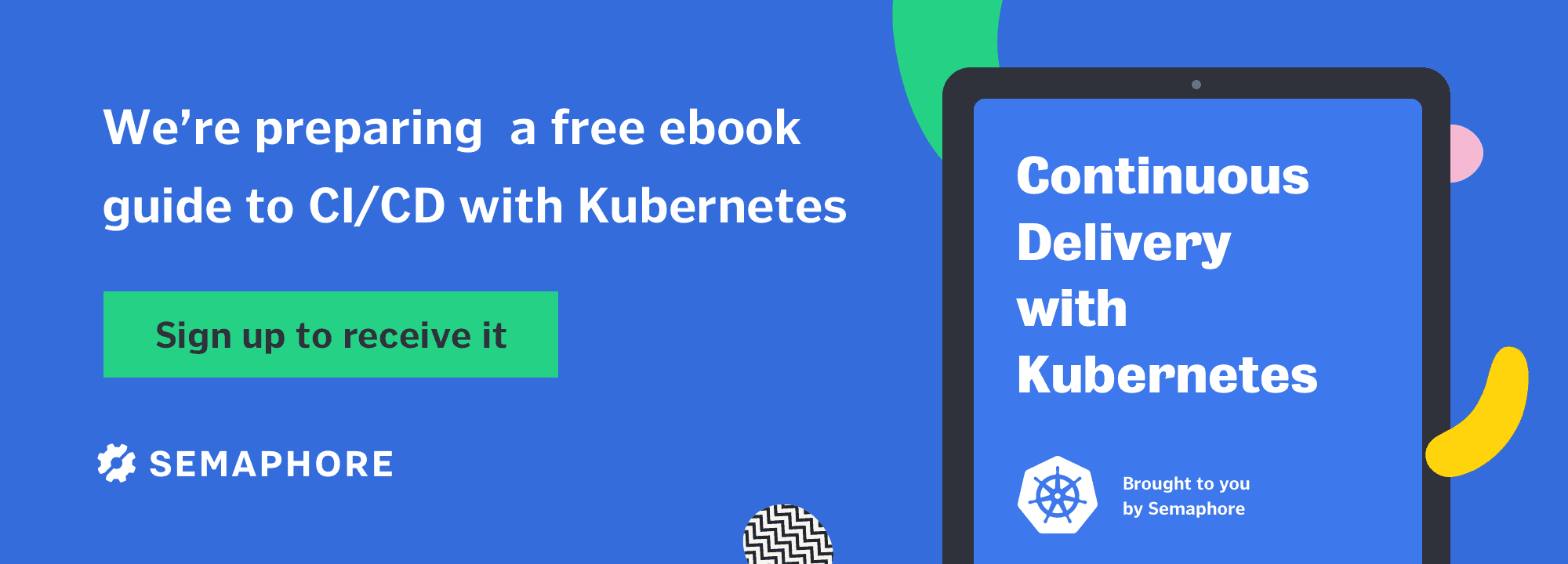 Sign up for free CI/CD with Kubernetes ebook