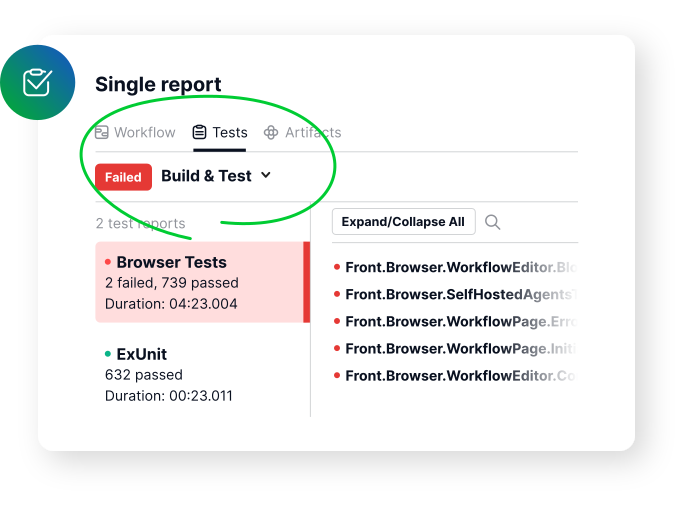 Test Reports Produce Unified Report