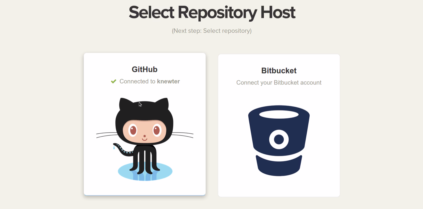 Select Repository Host