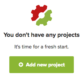 The Add Project button