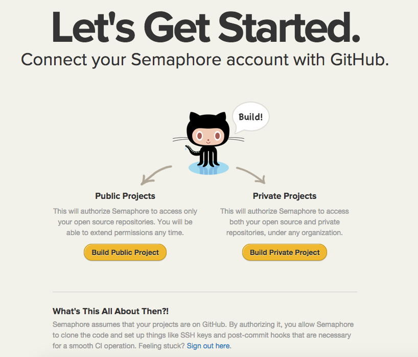 Add a GitHub Repository to Semaphore